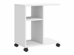 Mesa auxiliar con ruedas madera ingeniería 50x30x55 cm < Clicnbuy New