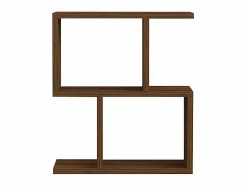 Calicosy Mesa Auxiliar * Mesa auxiliar decorada en madera de nogal L45 cm - ZET Color natural oscuro