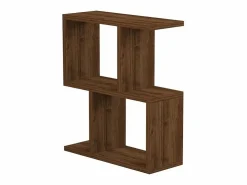 Calicosy Mesa Auxiliar * Mesa auxiliar decorada en madera de nogal L45 cm - ZET Color natural oscuro