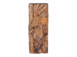 Mesa auxiliar de madera maciza de teca 30x30x80 cm < vidaxl Outlet