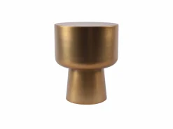 Mesa auxiliar de metal - Dorada - FALENY < Vente-unique New