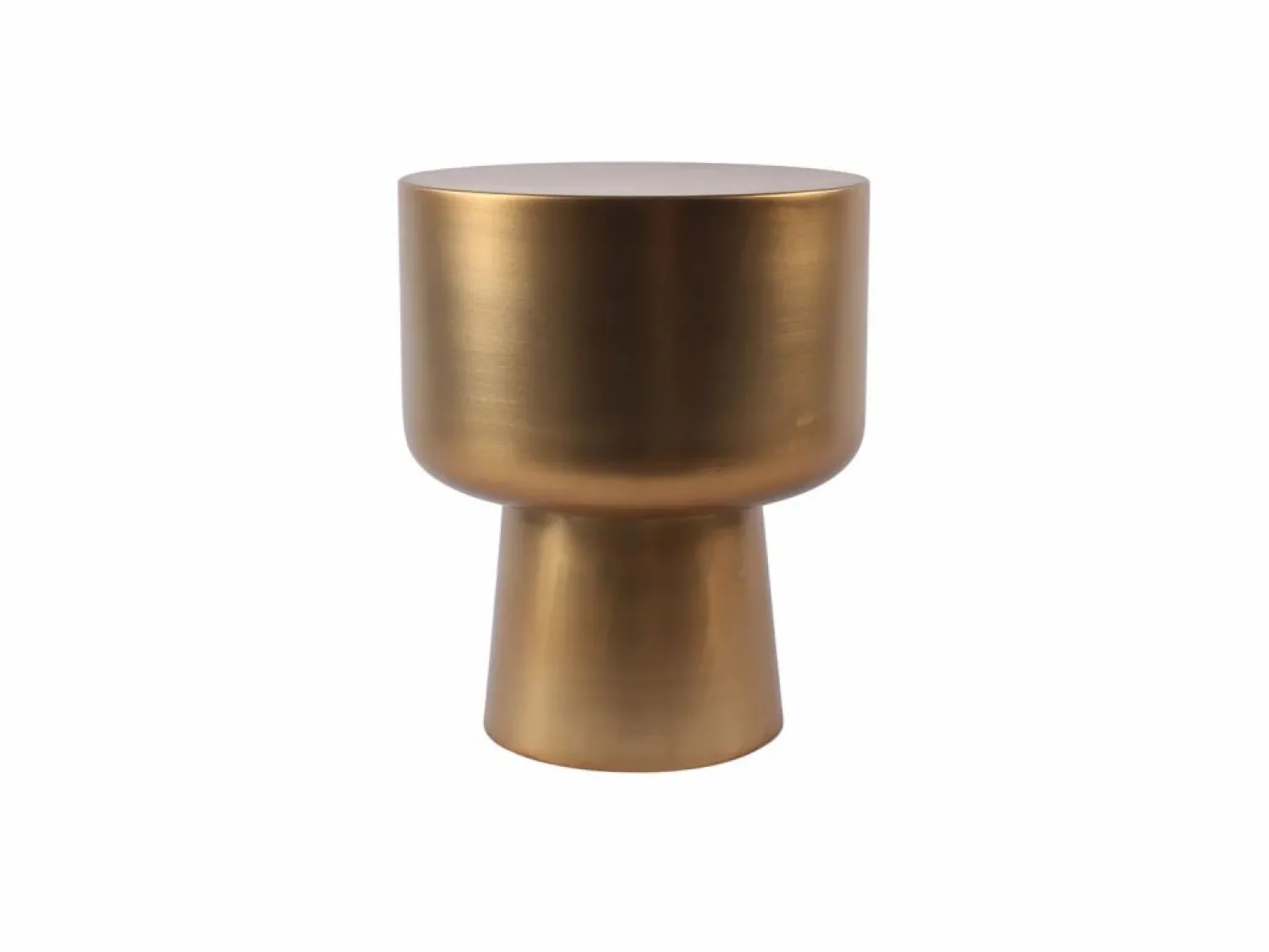 Mesa auxiliar de metal - Dorada - FALENY < Vente-unique New