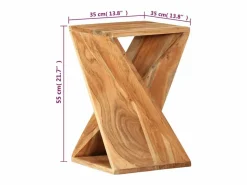 Mesa auxiliar madera maciza de acacia 35x35x55 cm < vidaxl Hot