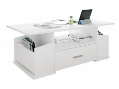 Mesa auxiliar y mesa de centro Junata Blanco AL. 44 x AN. 110 x P. 52 cm < VCM New