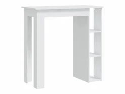 Clicnbuy Mueble Bar | Mesa bar con estante madera contrachapada 102x50x103,5cm