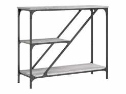 Clicnbuy Consola * Mesa consola madera de ingeniería Sonoma 88,5x30x75 cm Gris