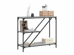 Clicnbuy Consola * Mesa consola madera de ingeniería Sonoma 88,5x30x75 cm Gris