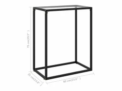 Mesa consola vidrio templado 60x35x75 cm < Clicnbuy Clearance