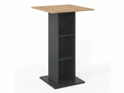 Vicco Mueble Bar * Mesa de bar antracita 70x70x109 rodeo Gris antracita