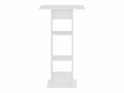 Clicnbuy Mueble Bar | Mesa de bar blanca 60x60x110 cm
