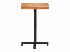 Clicnbuy Mueble Bar | Mesa de bistró cuadrada madera de mango maciza 50x50x75 cm