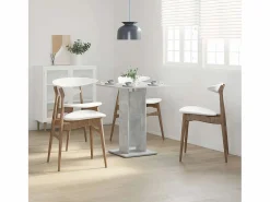 Clicnbuy Mueble Bar | Mesa de bistró de madera contrachapada 60x60x75 cm