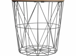 Atmosphera Mesa Auxiliar * Mesa de café de metal calada Negro