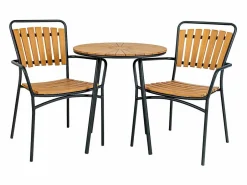 Mesa Auxiliar | Mesa de Centro Cleveland, Marrón, 70x70x74 cm, Kendra Home