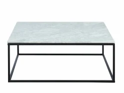 Mesa de centro design ARETHA - Mármol y metal - Bicolor < Vente-unique