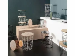 Atmosphera Mesa Auxiliar * Mesa de centro Kumi /natural 30,5x38x38 cm Negro