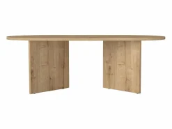 Mesa de centro ovalada - Color : Natural claro - TOPANIA < Vente-unique Outlet