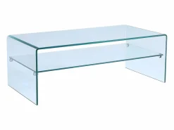 Mesa de centro STILEOS - Doble nivel - Cristal templado < Vente-unique Clearance