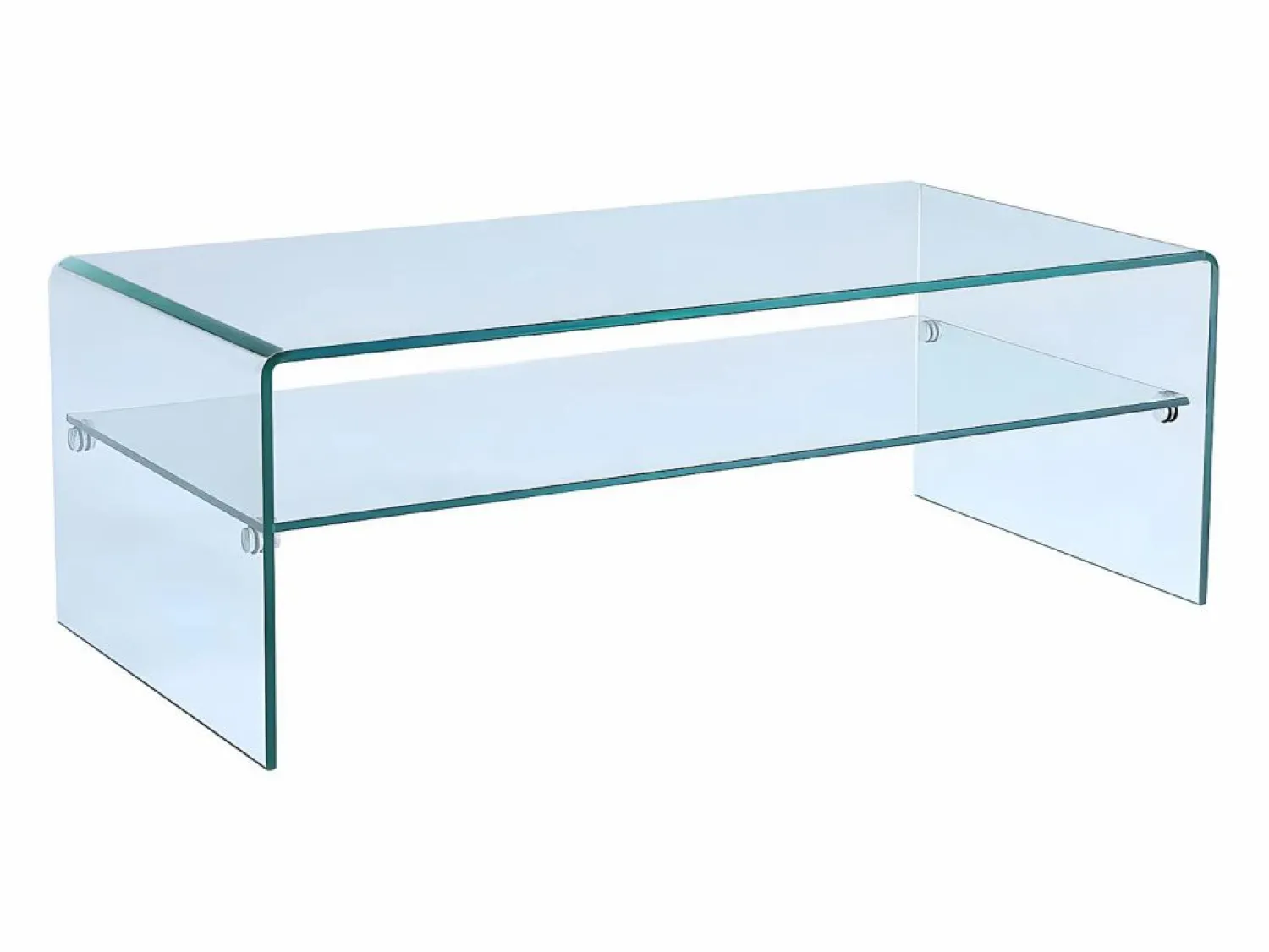 Mesa de centro STILEOS - Doble nivel - Cristal templado < Vente-unique Clearance