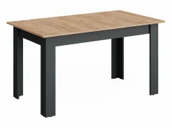 Vicco Mesa Extensible | Mesa de comedor antracita/roble dorado 180x80x76 repose