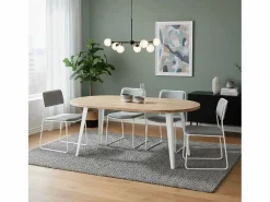 ADEC Mesa Extensible|Mesa De Comedor | Mesa de comedor BergE redonda extensible nordish/ Ø100x76 cm