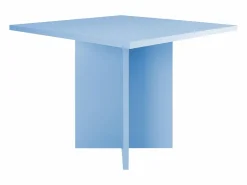 Mesa De Comedor * Mesa de comedor cuadrada con tablero laminado de 3 cm en azul cornish Azul celeste