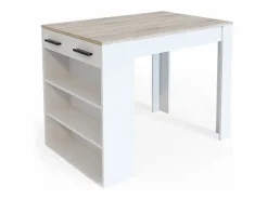 Vicco Mueble Bar | Mesa de comedor sonoma/blanco 67x100x77.5 repose