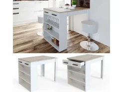 Vicco Mueble Bar | Mesa de comedor sonoma/blanco 67x100x77.5 repose