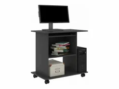 Clicnbuy Mesa De Ordenador * Mesa de ordenador madera contrachapada 80x50x75 cm Gris