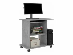 Clicnbuy Mesa De Ordenador * Mesa de ordenador madera contrachapada hormigón 80x50x75cm Gris