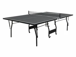Mesa de ping-pong plegable con ruedas para interior gris, L274 x P152.5 x Alt. 76 cm, GARRY < Vente-unique New