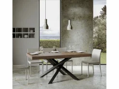 Mesa extensible 180/440x90 cm Volantis nogal patas antracita < ITAMOBY Hot