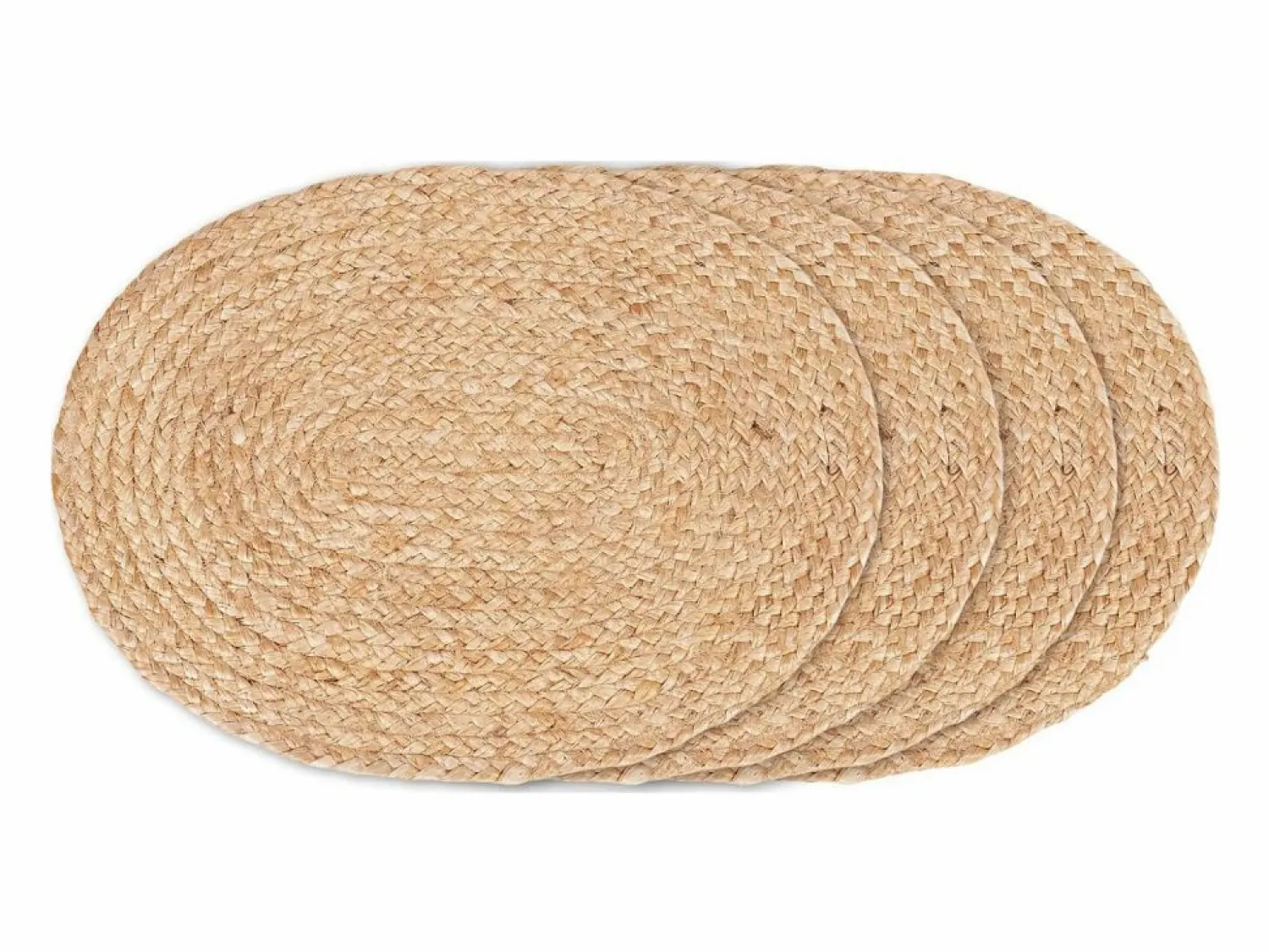 4 mesa ovalada en el yute trenzado 35 x 45 cm < House Nordic Discount