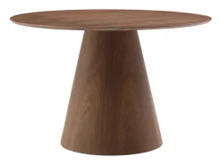 Mesa redonda para 4 comensales de MDF - Natural oscuro - ANTALIZA < Vente-unique Discount