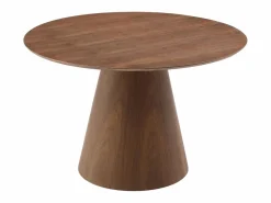 Mesa redonda para 4 comensales de MDF - Natural oscuro - ANTALIZA < Vente-unique Discount