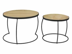 Mesas nido mango y metal BARREL < Miliboo Clearance
