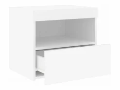Clicnbuy Mesita De Noche | Mesita de noche con luces LED 50x40x45 cm