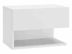 Clicnbuy Mesita De Noche * Mesita de noche de pared blanca Blanco