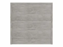 Clicnbuy Mesita De Noche * Mesita de noche madera contrachapada hormigón 40x30x40 cm Gris