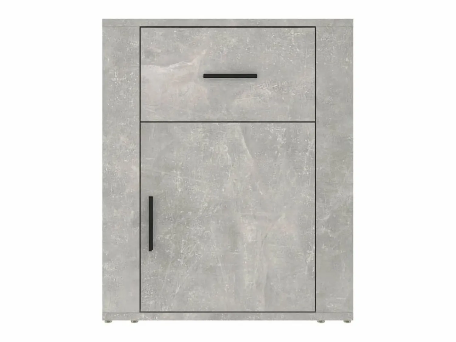Clicnbuy Mesita De Noche | Mesita de noche madera contrachapada hormigón 50x36x60 cm