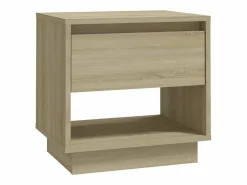 Clicnbuy Mesita De Noche | Mesita de noche madera contrachapada roble Sonoma 45x34x44 cm