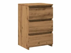 Clicnbuy Mesita De Noche | Mesita de noche madera de ingeniería roble artisan 40x35x62,5cm