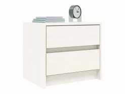 Clicnbuy Mesita De Noche * Mesita de noche madera maciza de pino 40x31x35,5 cm Blanco