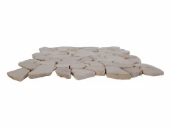 Vente-unique Baldosa * Mosaico POESY suelo pared mármol 1m² piedra natural Crema