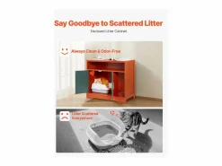 Higiene Y Cuidado De Mascotas * Mueble para Caja de Arena SucceBuy Gato Armario Esconder Casa de Baño de Gato Interior Moderno, Nicho Esconder-arena en Madera, Compatible, 79,2x43x71 cm, Verde