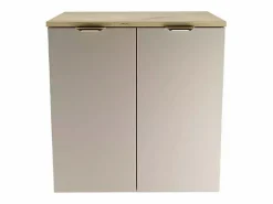 Mueble bajo lavabo con encimera de 60 cm, 2 puertas, roble Artisan / Kaszmir Orio < Outlet