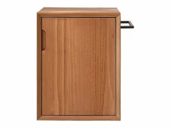 BERAH GETAH Mueble De Aseo | Mueble bajo lavabo de madera de teca maciza flotante 40 cm
