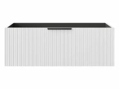 Mueble bajo lavabo suspendido estriado - Color - 100 cm - PALIRO < Vente-unique