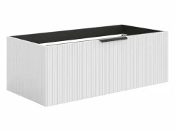 Mueble bajo lavabo suspendido estriado - Color - 100 cm - PALIRO < Vente-unique