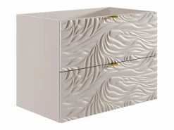 Mueble bajo lavabo suspendido texturizado - - 80 cm - RINAREL < Vente-unique Best